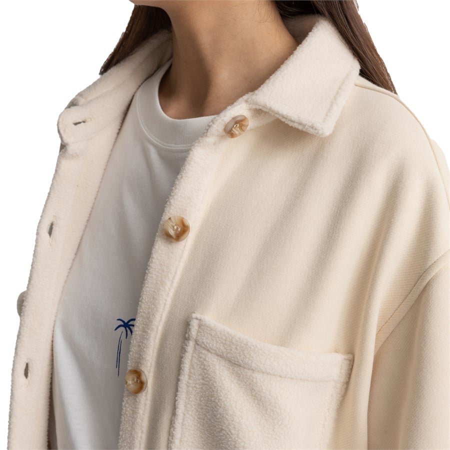 Rhythm Reverse Fleece Shacket - Women's