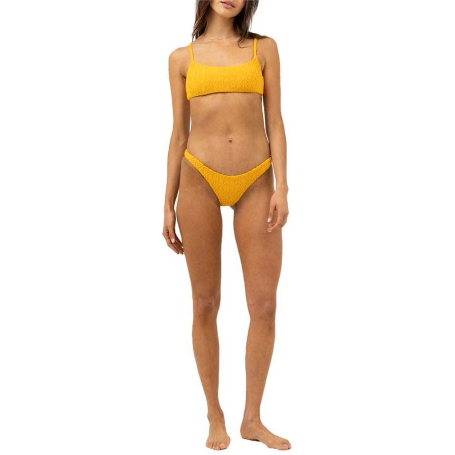 Rhythm Ripple Terry Crop Bikini Top - Women's