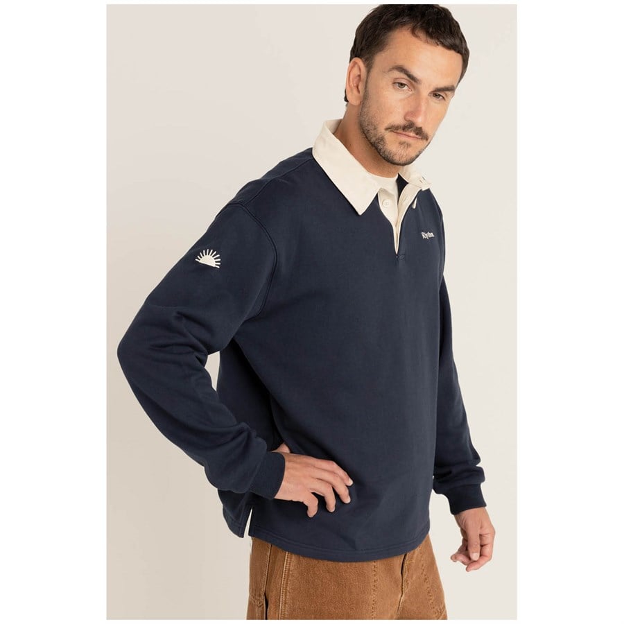 Rhythm Vintage Rugby Long-Sleeve Polo - Men's