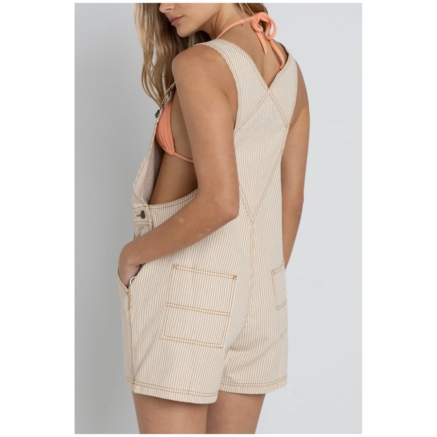 Rhythm Willa Stripe Short Overalls - Women's