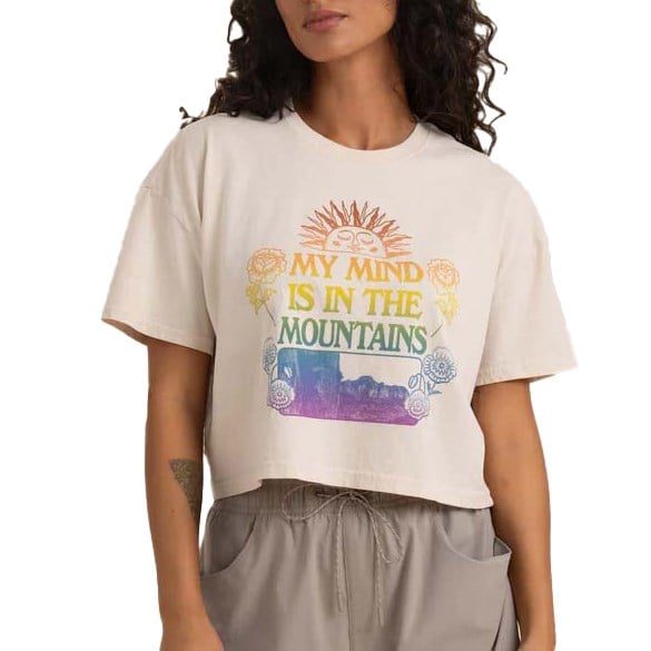 Roark Mountain Cropped T-Shirt - Women's