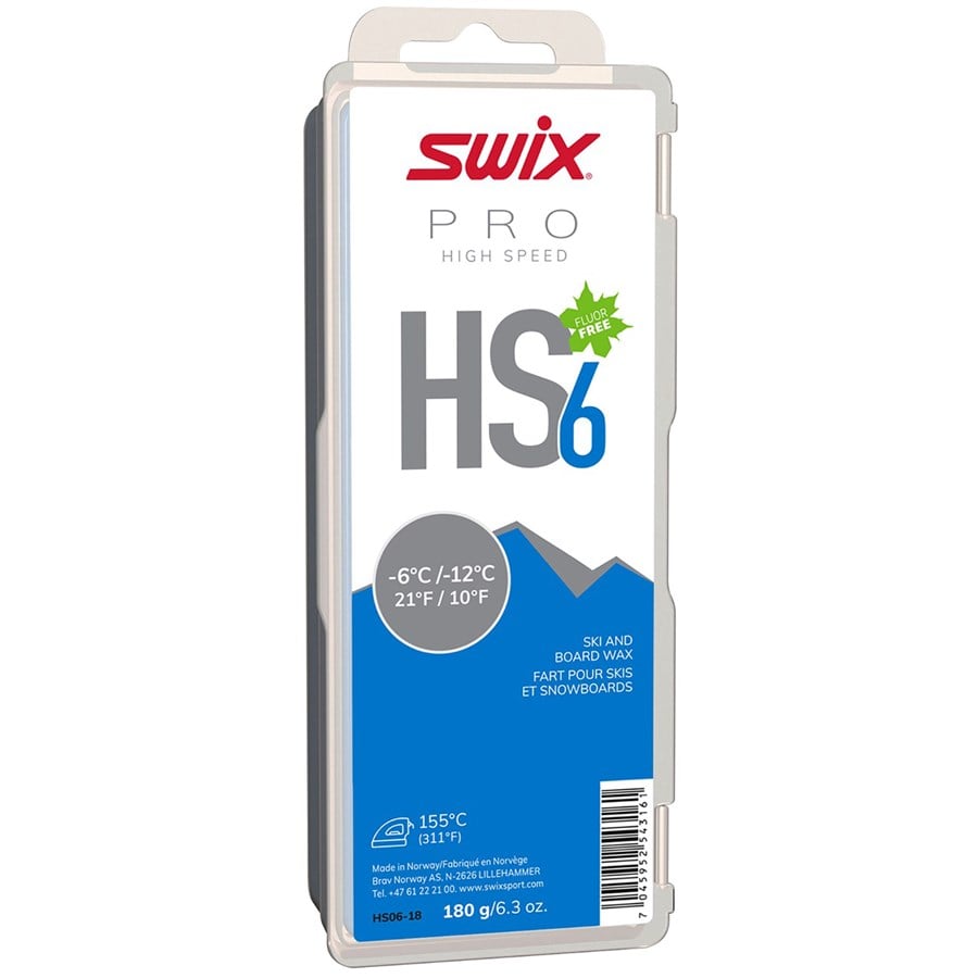SWIX HS6 Blue -6°C/-12°C 180g Wax