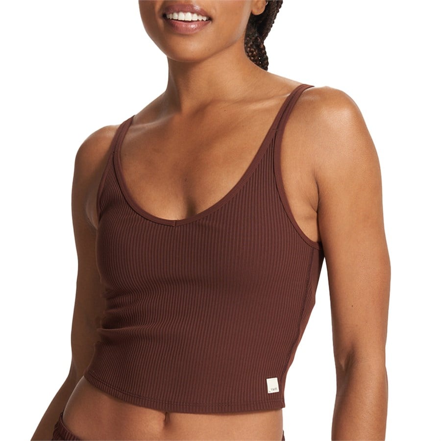 Vuori Rib Crop Tank Top - Women's