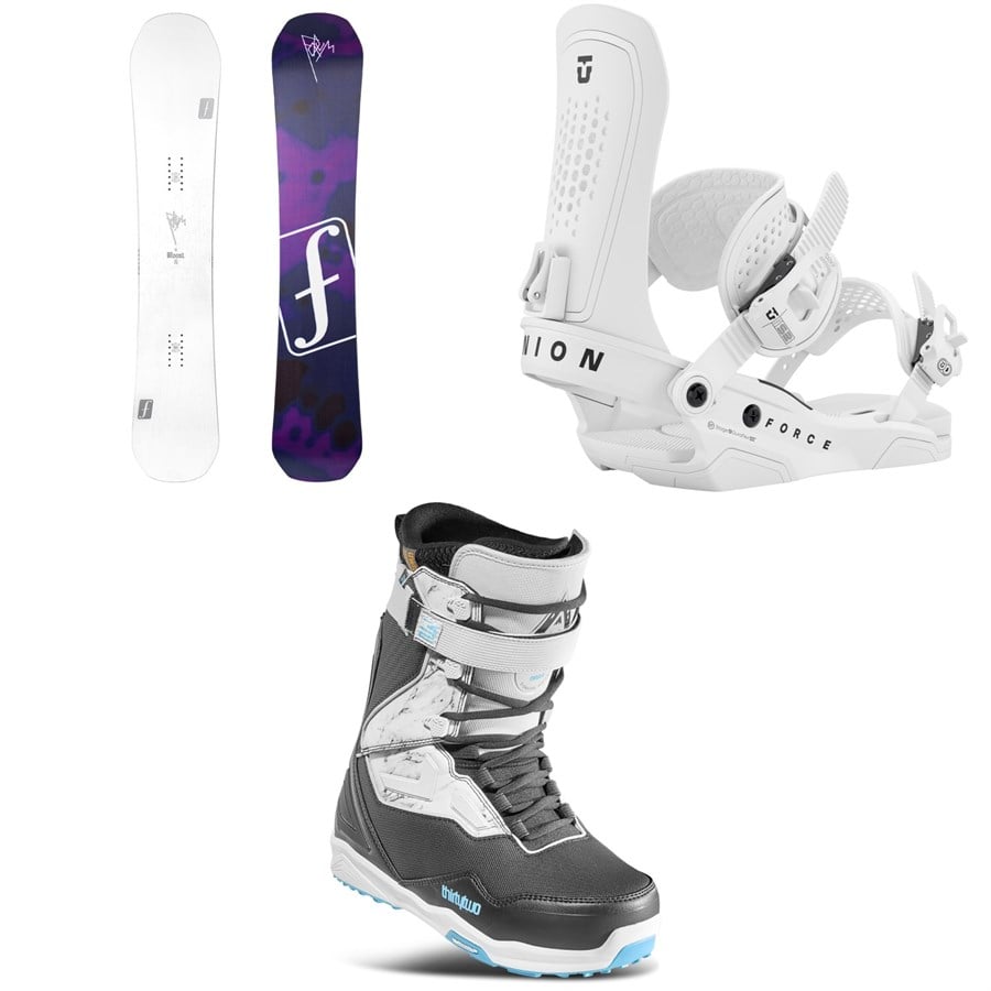Forum Roost Snowboard + Union Force Snowboard Bindings + Thirtytwo TM-2 XLT X Halldor Snowboard Boots 2026
