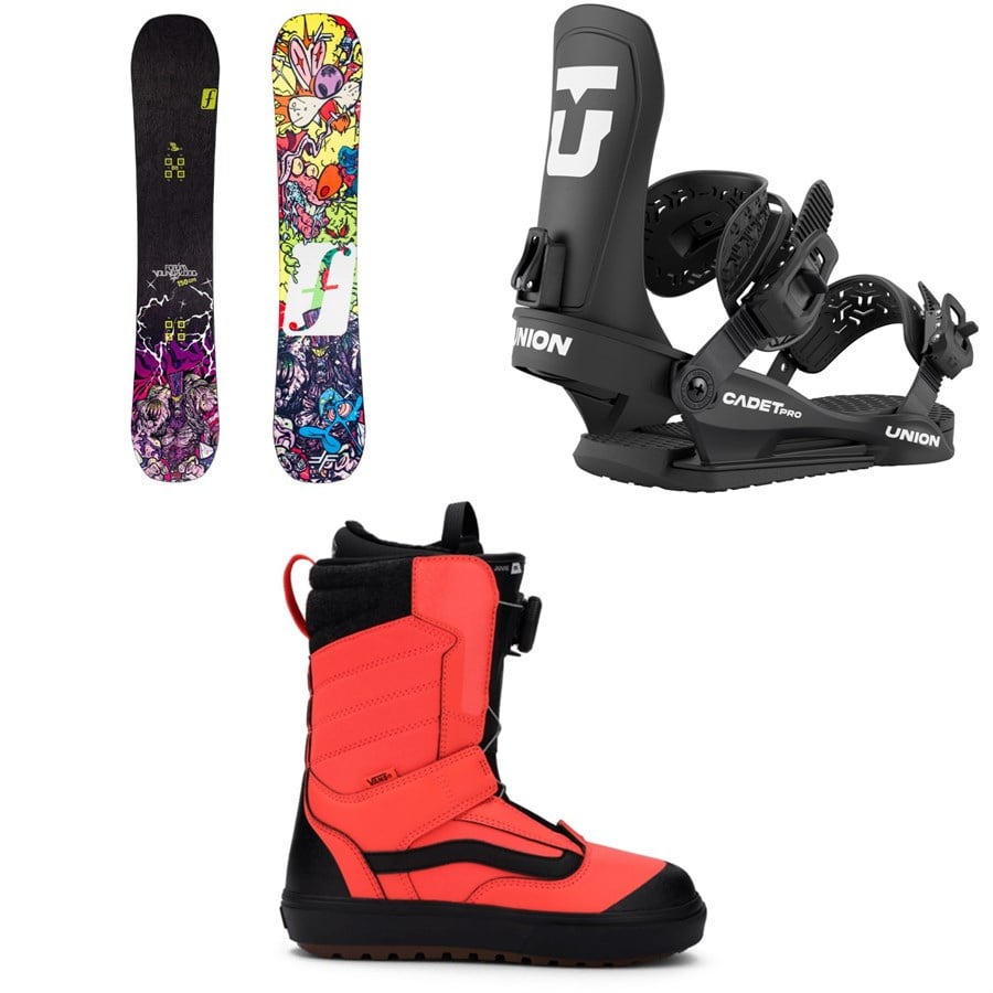 Forum Youngblood Snowboard + Union Cadet Pro Snowboard Bindings + Vans Juvie OG Snowboard Boots - Kids' 2026