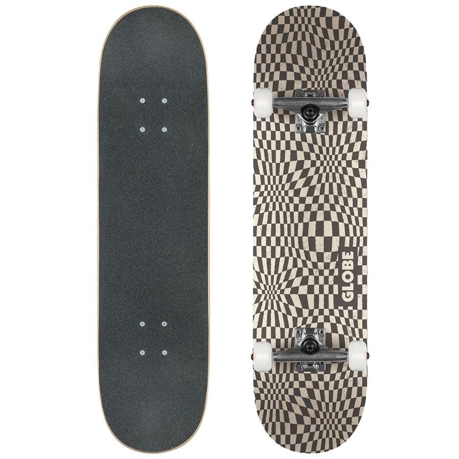 Globe G0 Checked Out Black/Off-White 8.0 Complete Skateboard