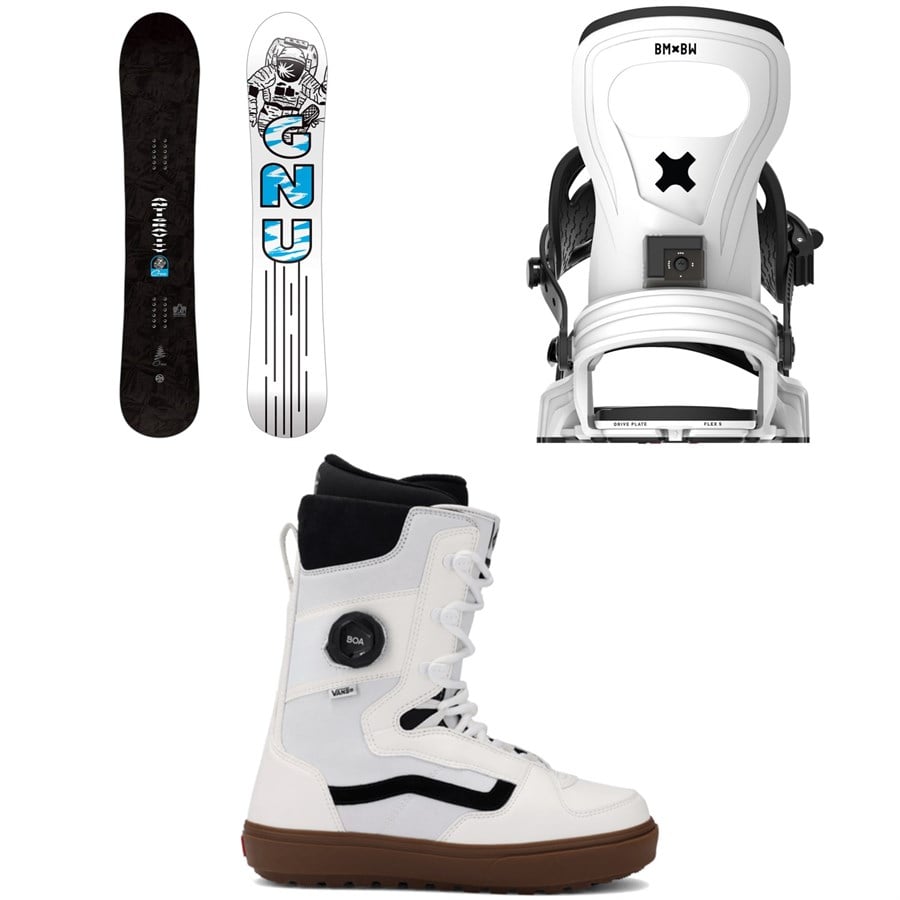 GNU Antigravity C3 Snowboard + Bent Metal Joint Snowboard Bindings + Vans Invado OG Snowboard Boots 2026