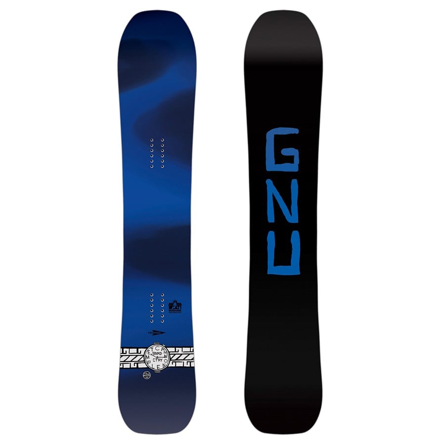 GNU Banked Country C3 Snowboard + Bent Metal Solution Snowboard Bindings 2026