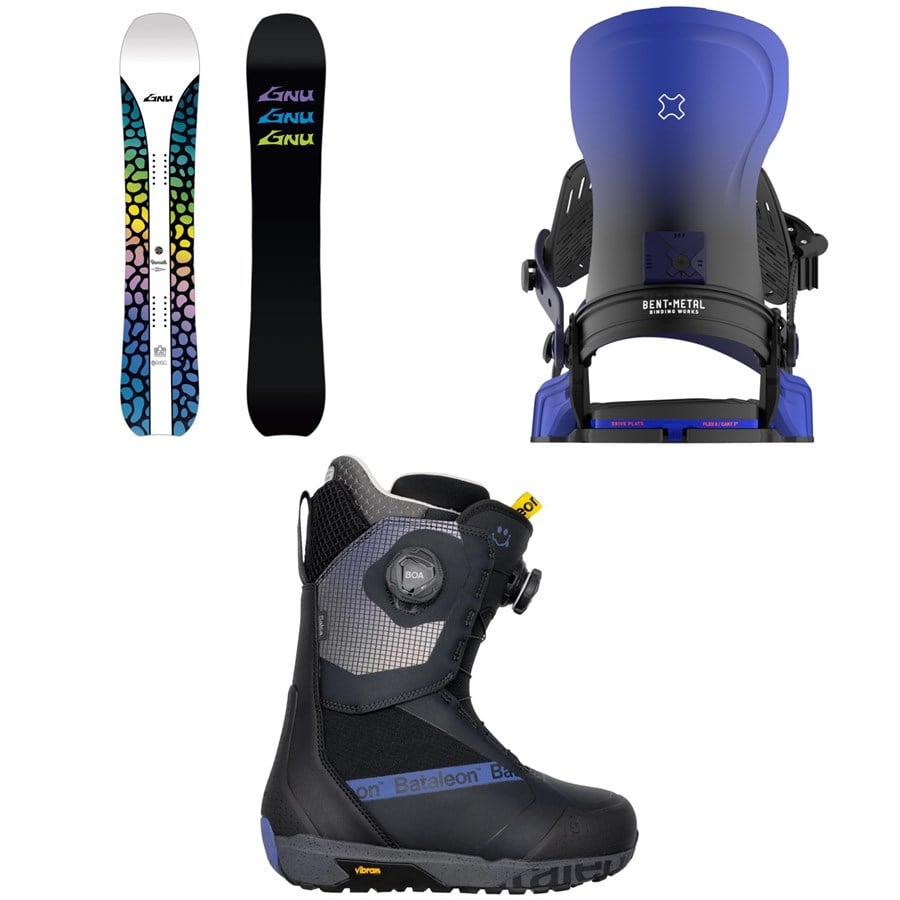 GNU Barrett Snowboard + Bent Metal Forte Snowboard Bindings + Bataleon Salsa Boa Snowboard Boots - Women's 2026