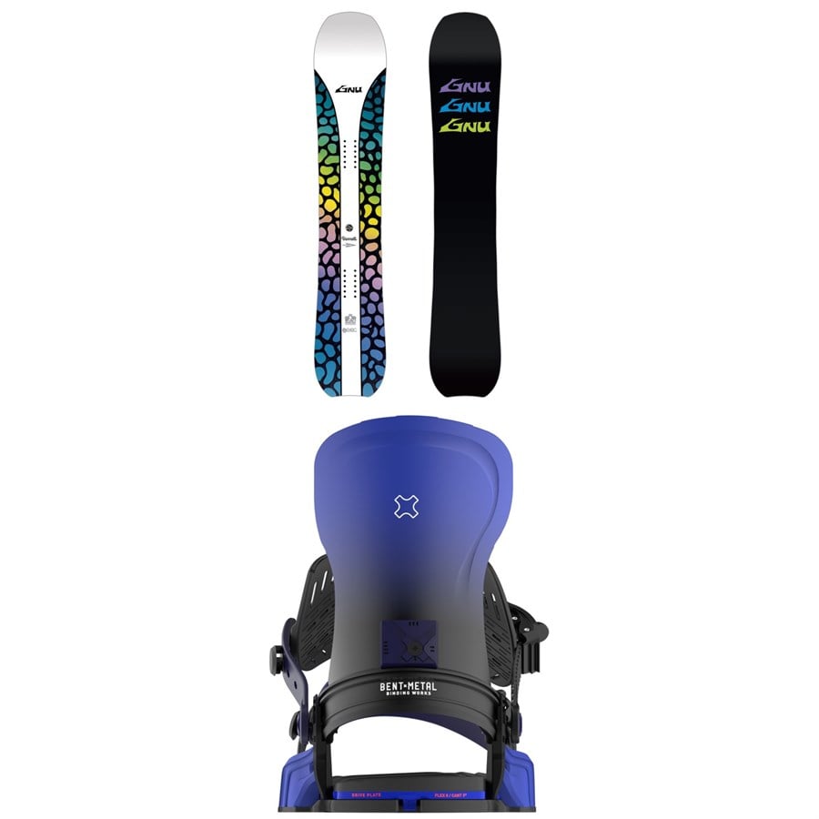 GNU Barrett Snowboard + Bent Metal Forte Snowboard Bindings - Women's 2026