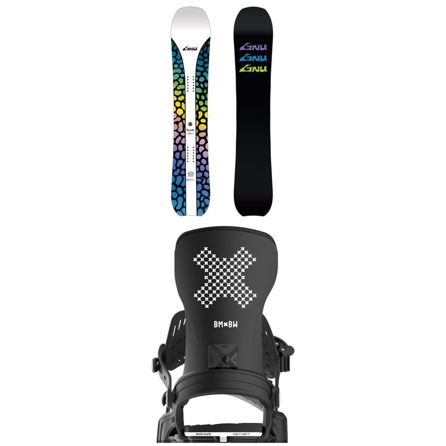 GNU Barrett Snowboard + Bent Metal Stylist Snowboard Bindings - Women's 2026