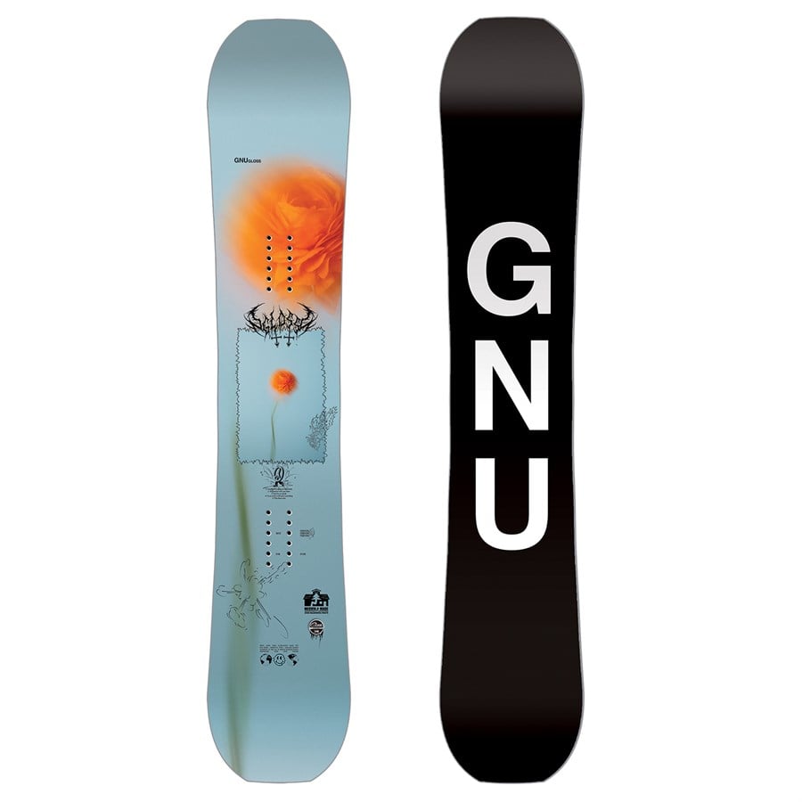 GNU Gloss C2E Snowboard + Fix Seneca Snowboard Bindings - Women's 2025