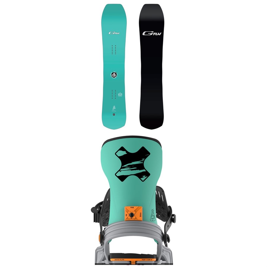 GNU Gremlin C3 Snowboard + Bent Metal Axtion Snowboard Bindings 2026