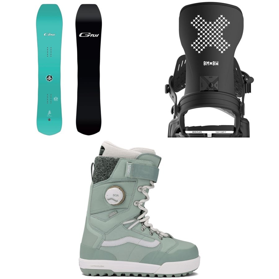 GNU Gremlin C3 Snowboard + Bent Metal Stylist Snowboard Bindings + Vans Luna Pro Snowboard Boots - Women's 2026