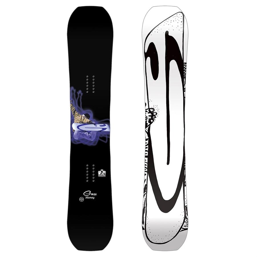 GNU Money C2E Snowboard - Blem + Flux EM Snowboard Bindings 2024