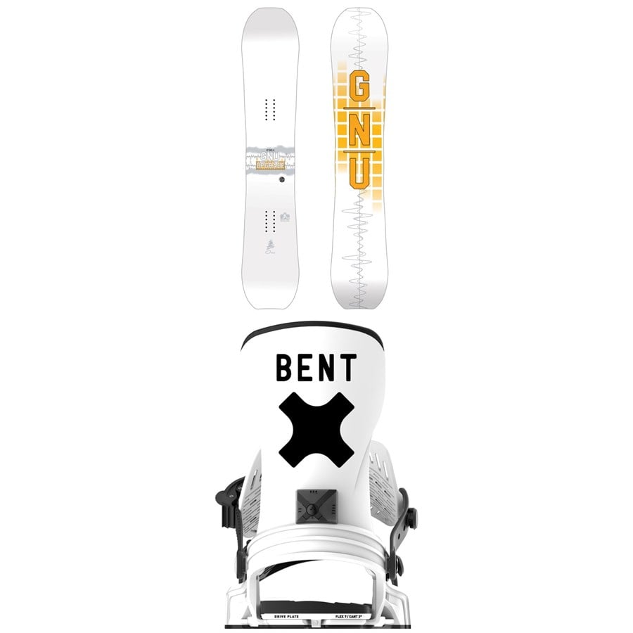 GNU Upgrade C2E Snowboard + Bent Metal Axtion Snowboard Bindings