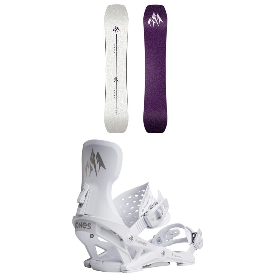 Jones Airheart 2.0 Snowboard + Equinox Snowboard Bindings - Women's 2026