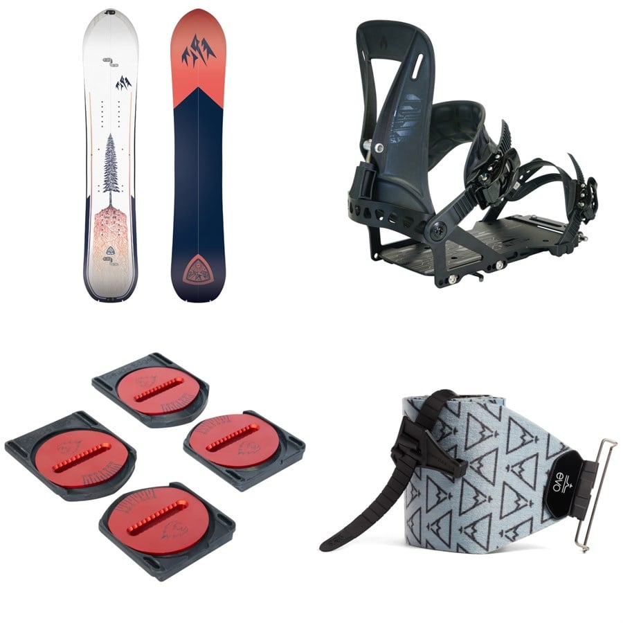Jones Dream Weaver 2.0 Splitboard + Spark R&D Surge ST Splitboard Bindings + Spark Pucks + evo x Pomoca Pro Glide Splitboard Skins - Women's 2026