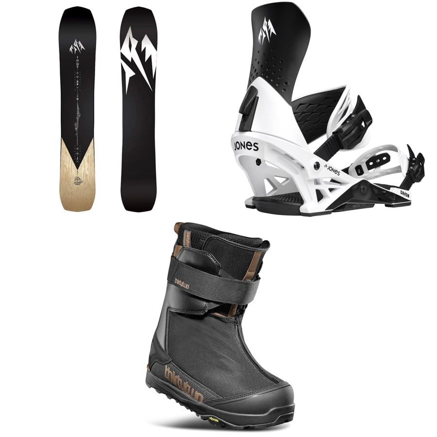Jones Flagship Pro Snowboard + Orion Snowboard Bindings + Thirtytwo TM-2 Jones Snowboard Boots 2026