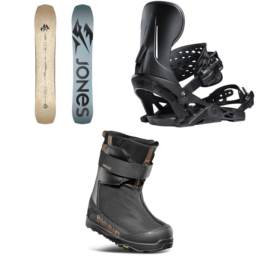 Jones Flagship Snowboard + Mercury Snowboard Bindings + Thirtytwo TM-2 Jones Snowboard Boots 2026