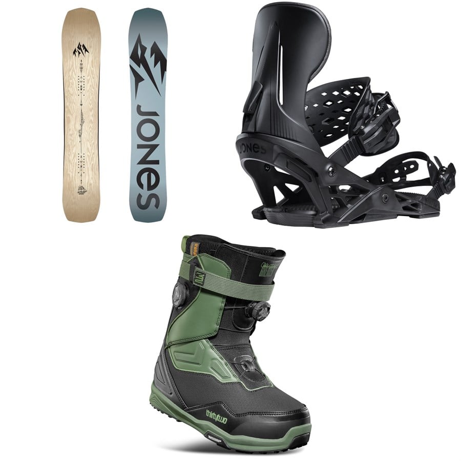 Jones Flagship Snowboard + Mercury Snowboard Bindings + thirtytwo TM-2 XLT Double Boa Snowboard Boots 2026
