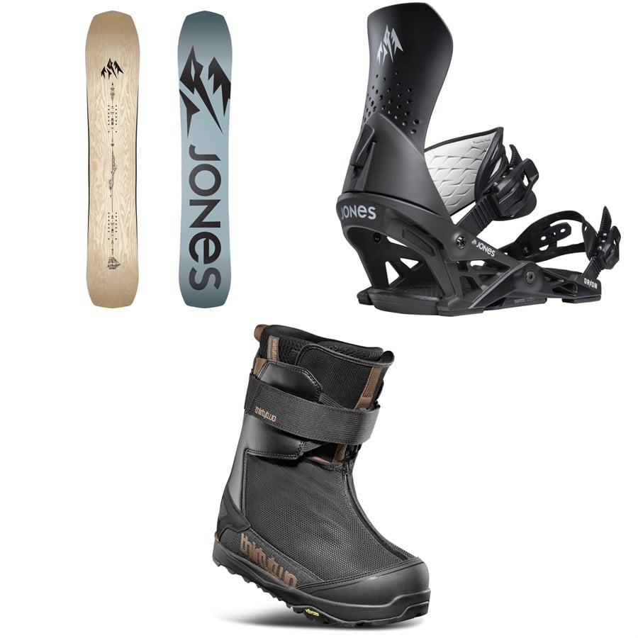 Jones Flagship Snowboard + Orion Snowboard Bindings + thirtytwo TM-2 Jones Snowboard Boots 2026