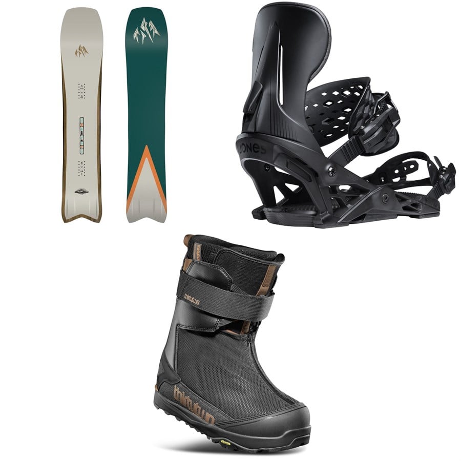 Jones Hovercraft 2.0 Snowboard + Mercury Snowboard Bindings + thirtytwo TM-2 Jones Snowboard Boots 2026