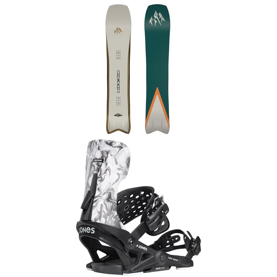 Jones Hovercraft 2.0 Snowboard + Meteorite Surf Series Snowboard Bindings 2026