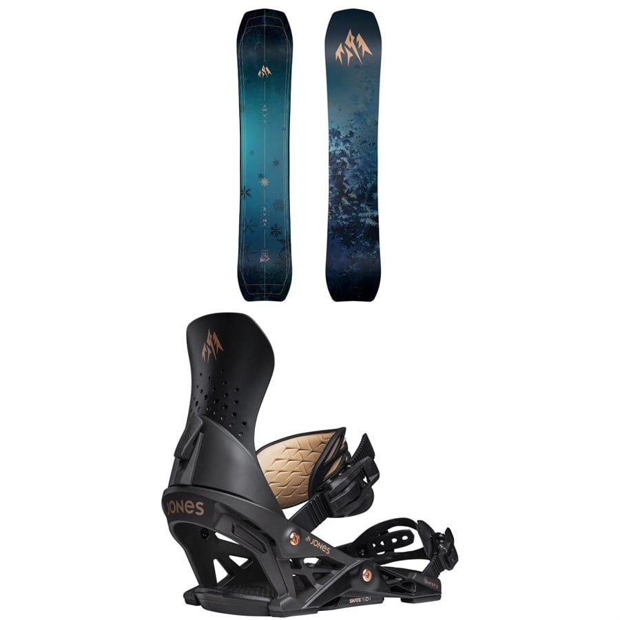 Jones Howler Snowboard + Aurora Snowboard Bindings - Women's 2026
