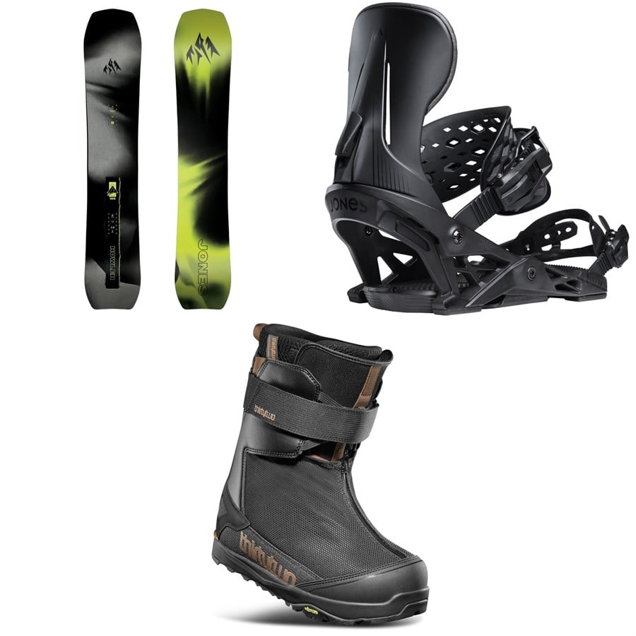 Jones Howler Snowboard + Mercury Snowboard Bindings + thirtytwo TM-2 Jones Snowboard Boots 2026