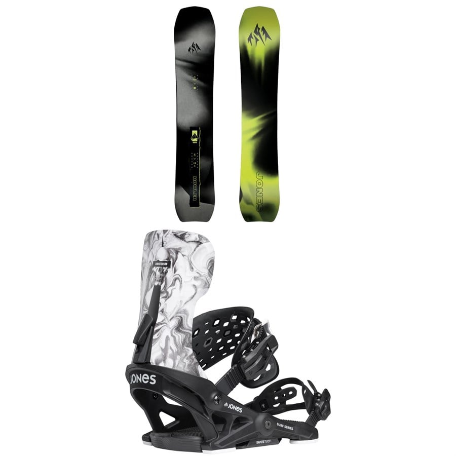 Jones Howler Snowboard + Meteorite Surf Series Snowboard Bindings 2026