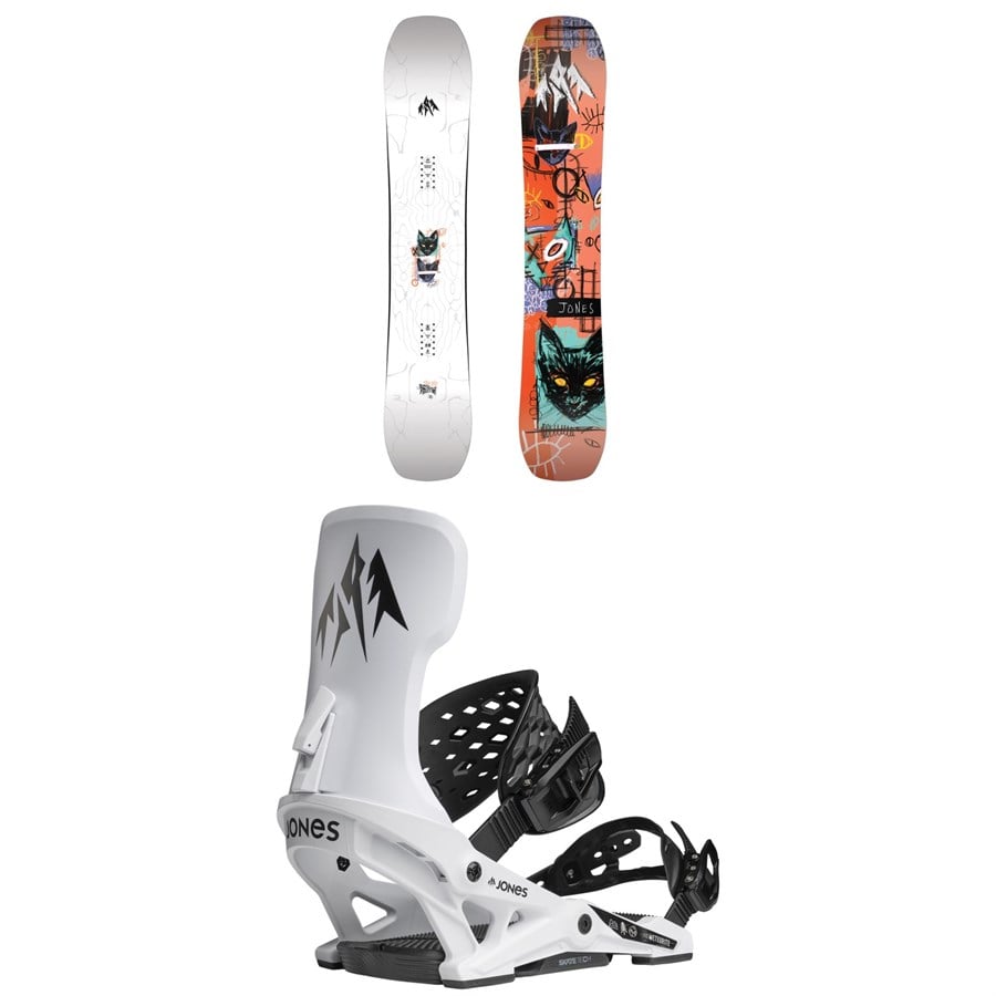 Jones Rally Cat Snowboard + Meteorite Snowboard Bindings