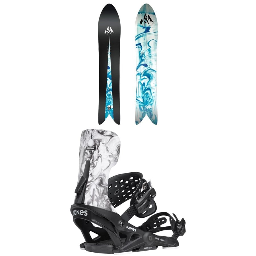 Jones Storm Wolf Snowboard + Meteorite Surf Series Snowboard Bindings 2026