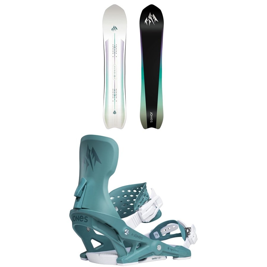 Jones Stratos Snowboard + Equinox Snowboard Bindings - Women's 2026