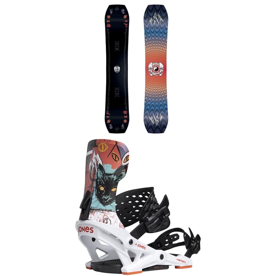 Jones Tweaker Pro Snowboard + Meteorite Rallycat Snowboard Bindings 2026