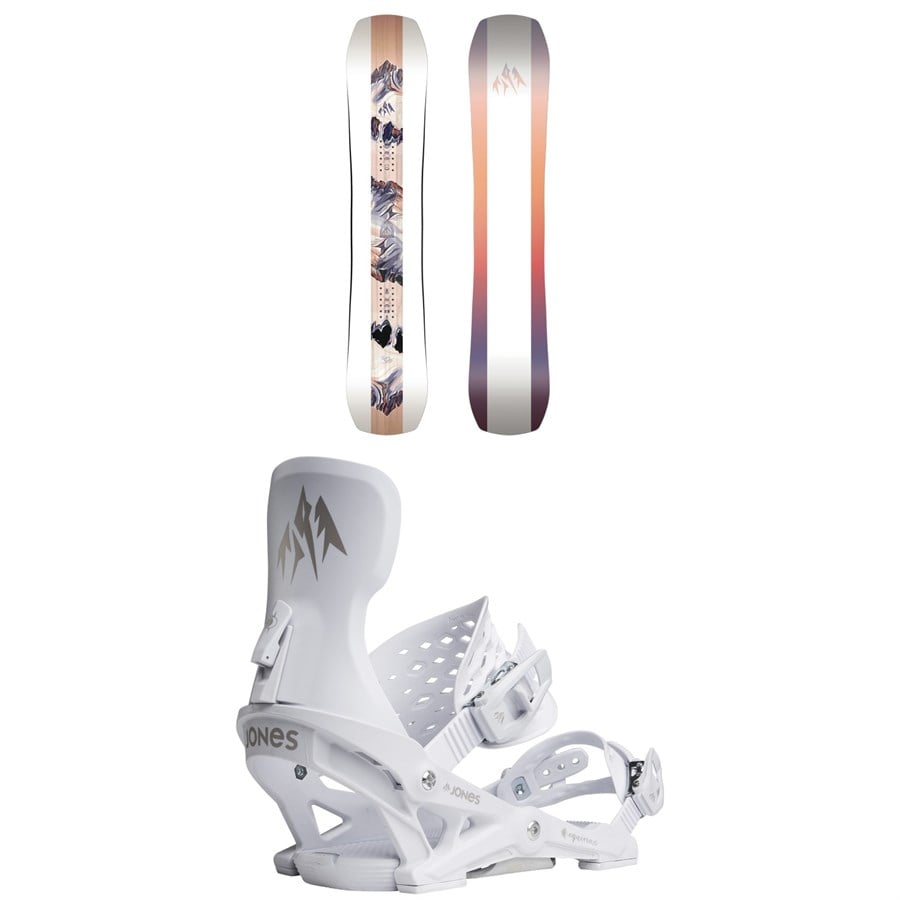 Jones Twin Sister Snowboard + Equinox Snowboard Bindings - Women's 2026