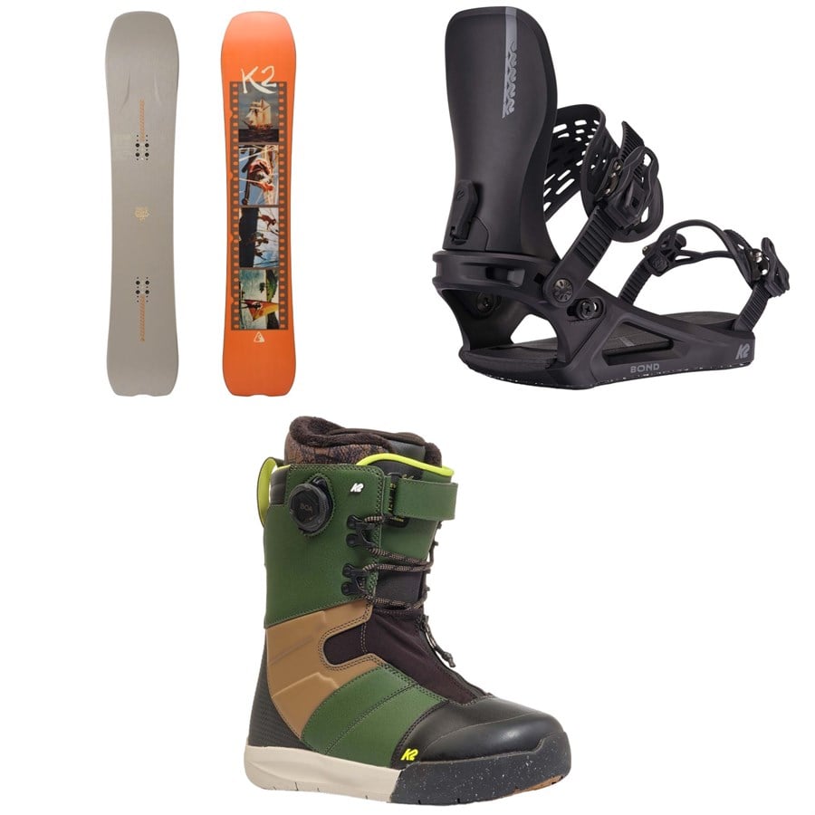 K2 Alchemist LTD Snowboard + Bond Snowboard Bindings + Evasion Snowboard Boots 2025