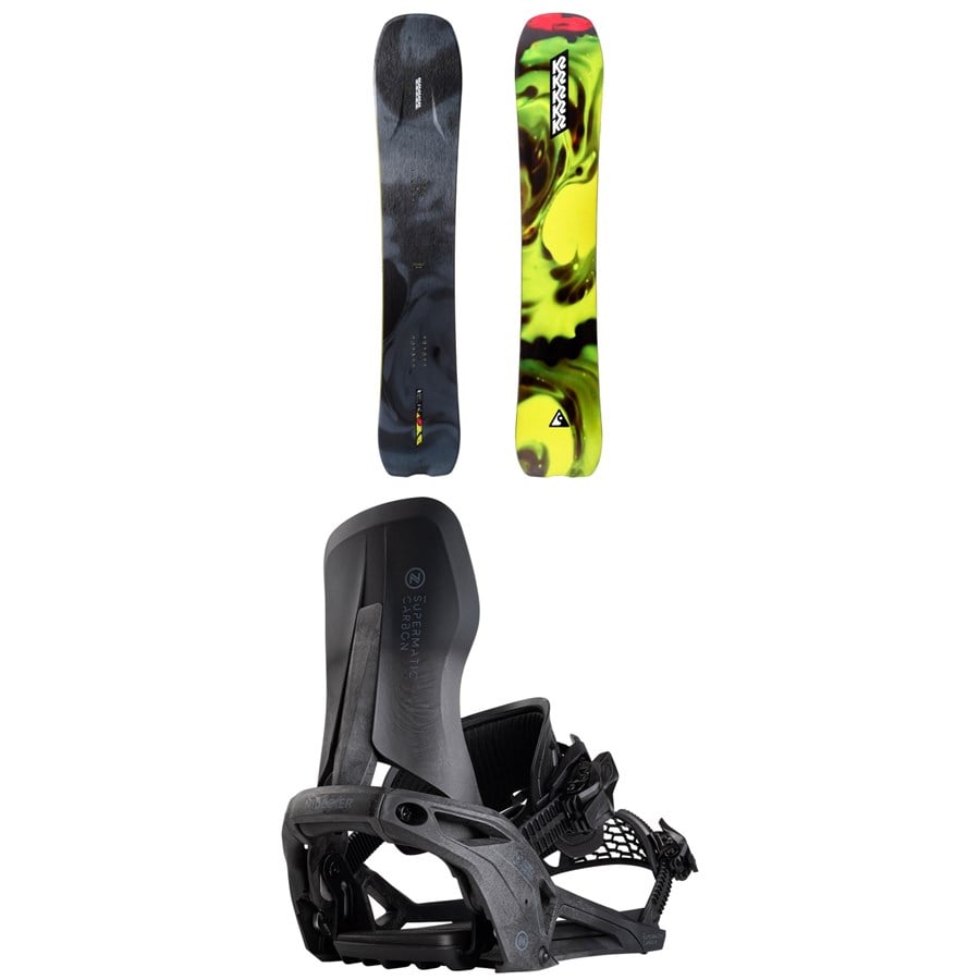 K2 Alchemist Snowboard + Nidecker Supermatic Carbon Snowboard Bindings 2026