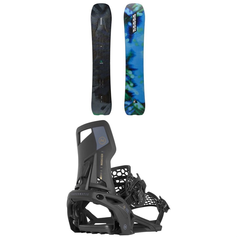 K2 Alchemist Snowboard + Nidecker Supermatic Snowboard Bindings 2025
