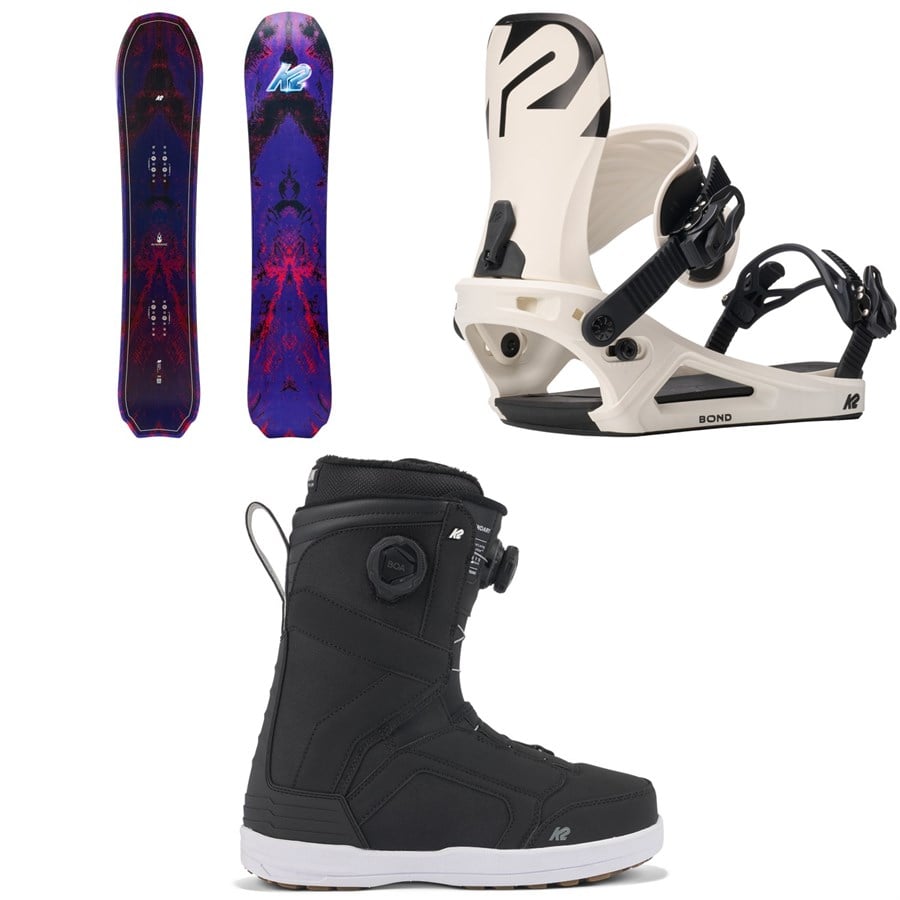 K2 Almanac Snowboard + Bond Snowboard Bindings + Boundary Snowboard Boots 2026
