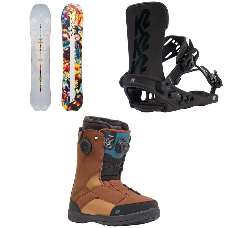 K2 Almanac Snowboard + Meridian Snowboard Bindings + Kinsley Snowboard Boots - Women's 2025
