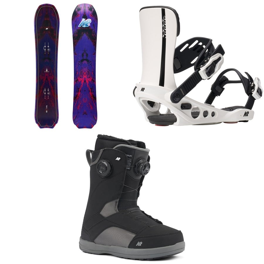 K2 Almanac Snowboard + Meridian Snowboard Bindings + Kinsley Snowboard Boots - Women's 2026