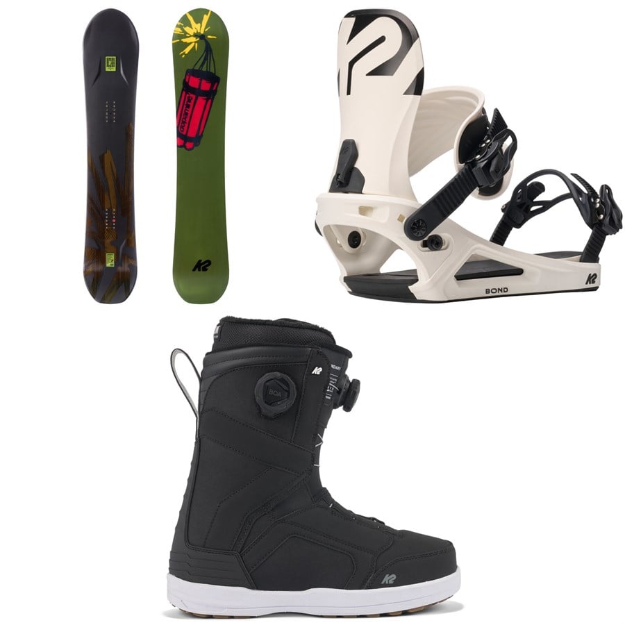K2 Antidote Snowboard + Bond Snowboard Bindings + Boundary Snowboard Boots 2026