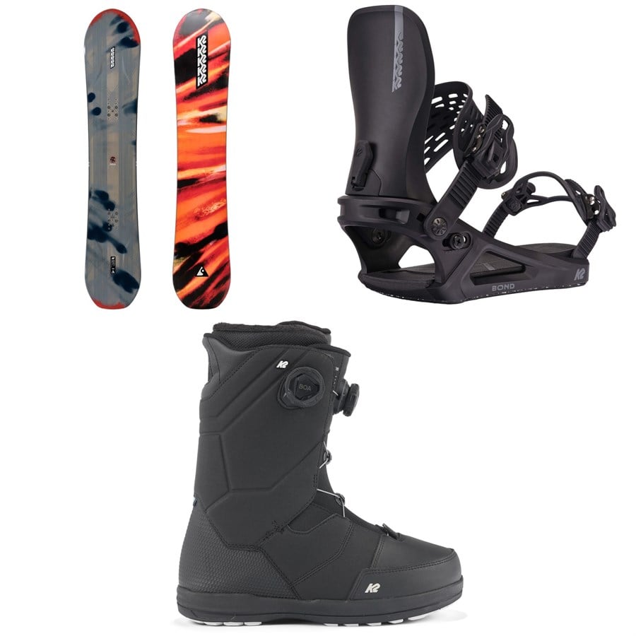 K2 Antidote Snowboard + Bond Snowboard Bindings + Maysis Snowboard Boots 2025