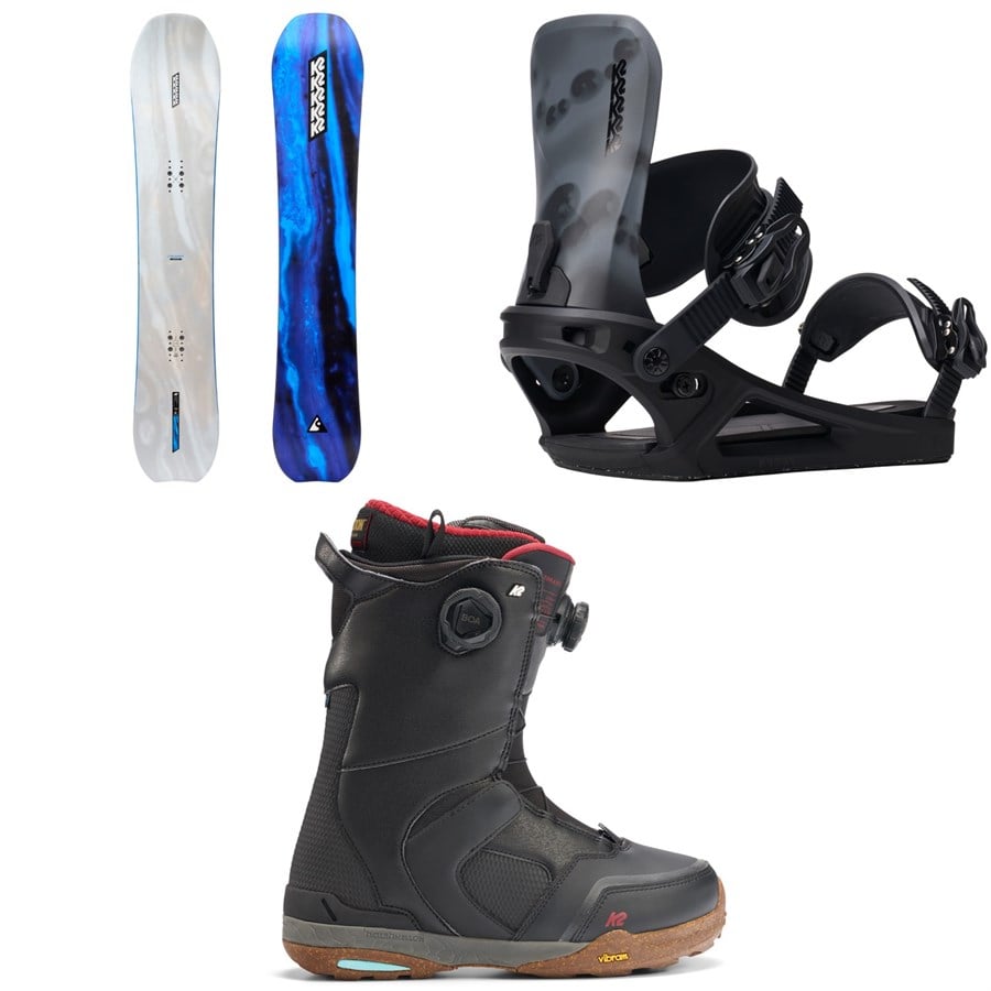 K2 Commonwealth Snowboard + Program Snowboard Bindings + Thraxis Snowboard Boots 2026