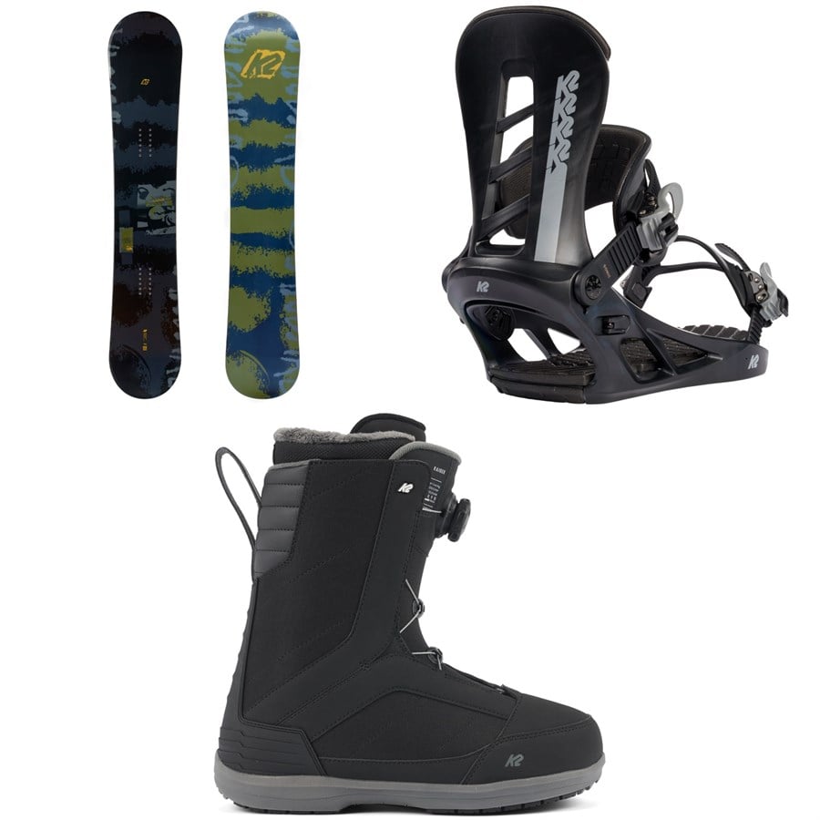 K2 Courier Snowboard + Sonic Snowboard Bindings + Raider Snowboard Boots 2026