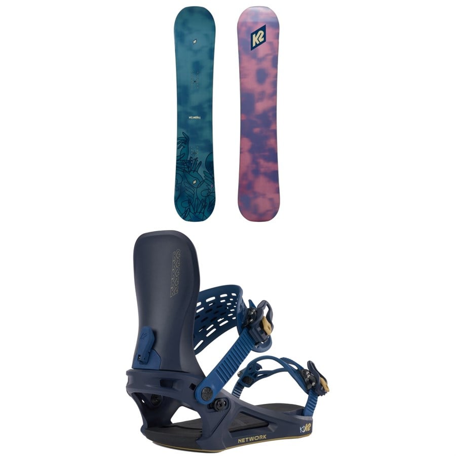 K2 Dreamsicle Snowboard + Network Snowboard Bindings - Women's
