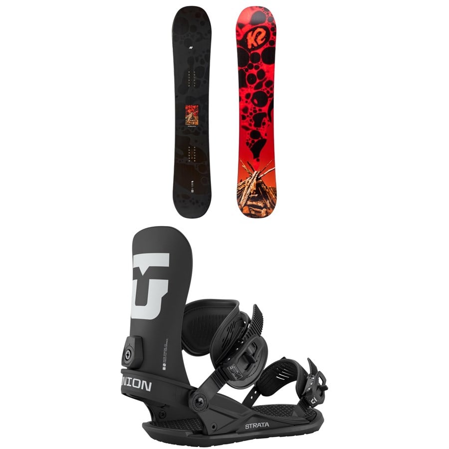 K2 Embassy Snowboard + Union Strata Snowboard Bindings 2026
