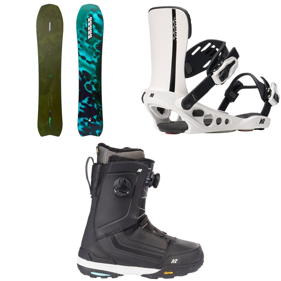 K2 Excavator Snowboard + Meridian Snowboard Bindings + Format Snowboard Boots - Women's 2026