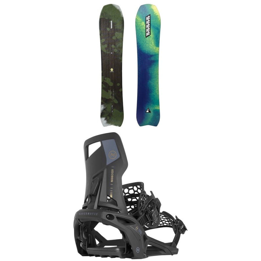 K2 Excavator Snowboard + Nidecker Supermatic Snowboard Bindings 2025